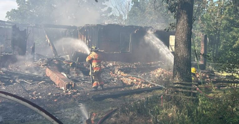 House and Multiple Vehicles Destroyed by Fire in Rural Lebanon