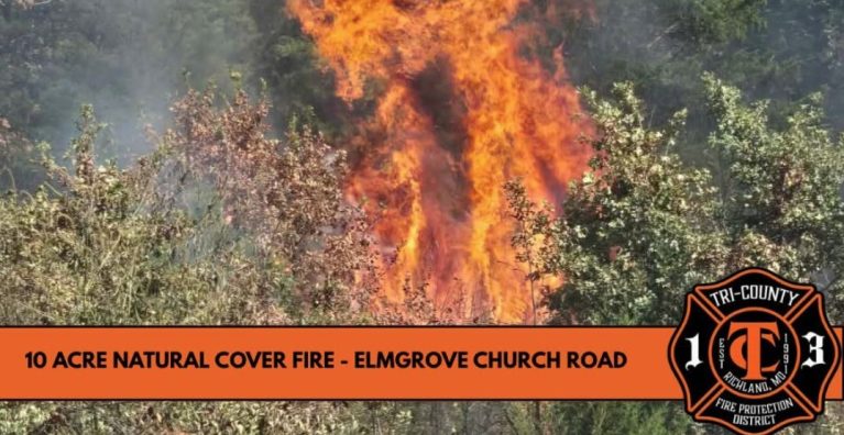 Several Fire Districts Battle Natural Cover Fire in Camden County