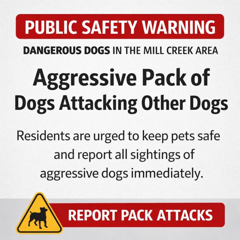 Mill Creek Residents On The Watch For Dangerous Dogs