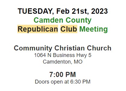 Camden County Republican Club Meeting Set For 21st