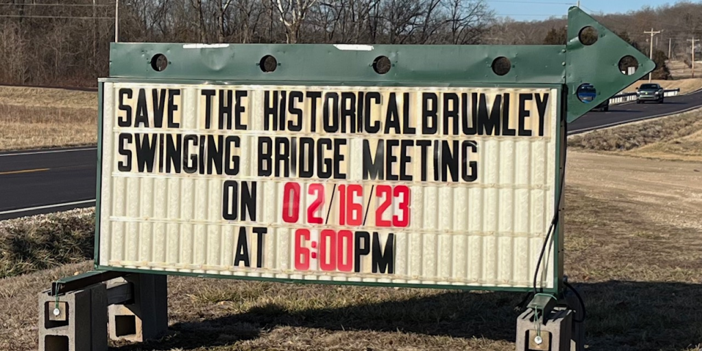 Save The Brumley Bridge Group Set To Meet FEB 16th
