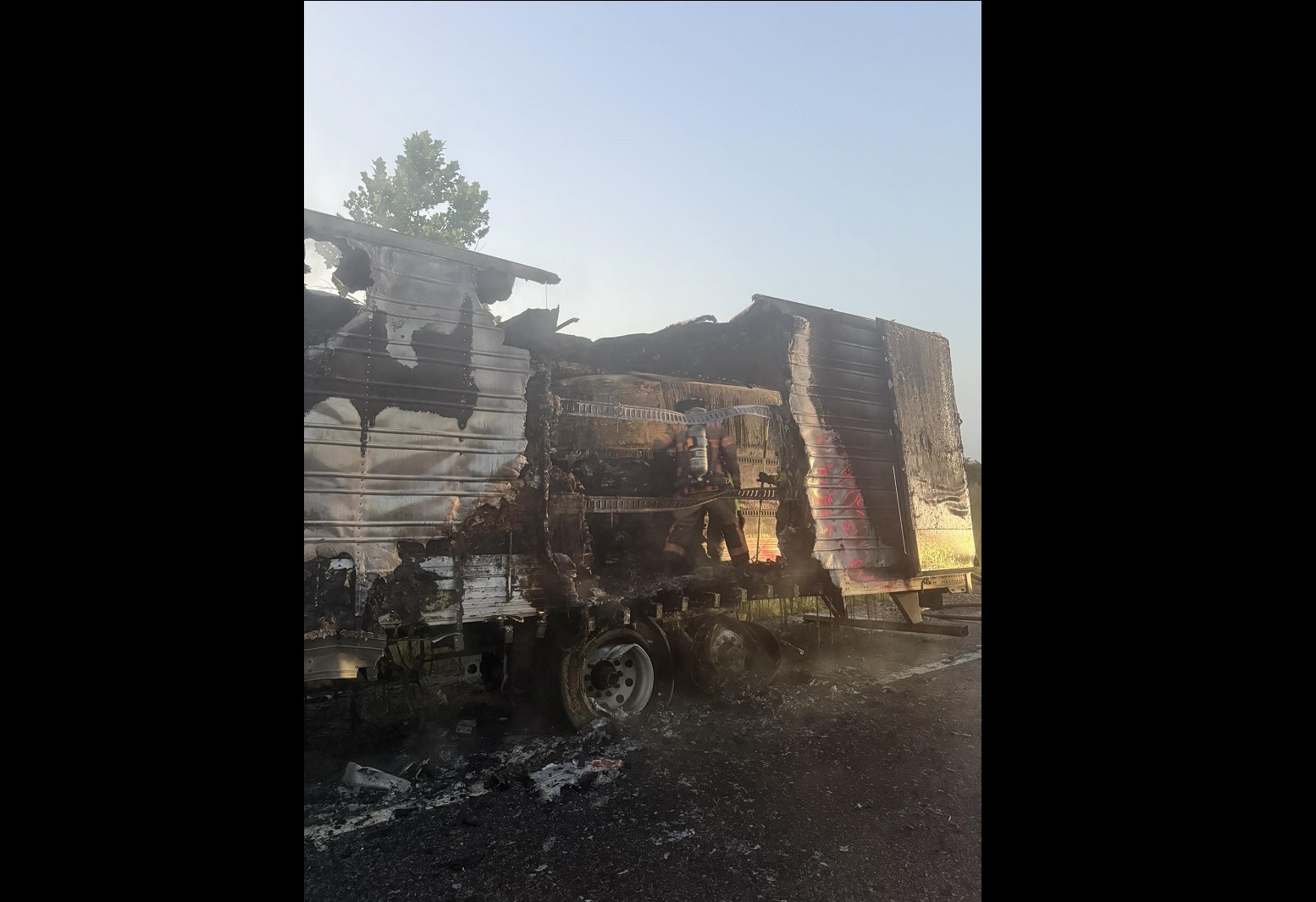 Tractor Trailer Filled With Ribeye Steaks Burns In Phelps County