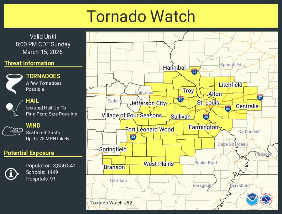 Tornado Watch In Effect For The Lake Region