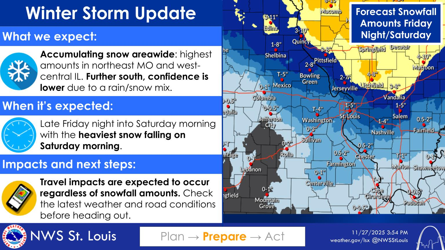 Parts of Missouri And Illinois Go Under A Winter Storm Watch – News ...